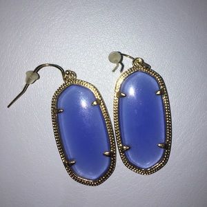Kendra Scott Elle Drop Earrings: Blue/purple